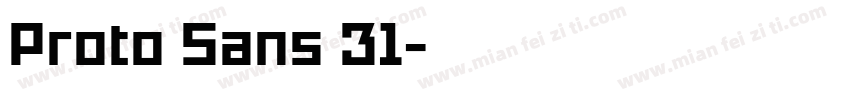 Proto Sans 31字体转换